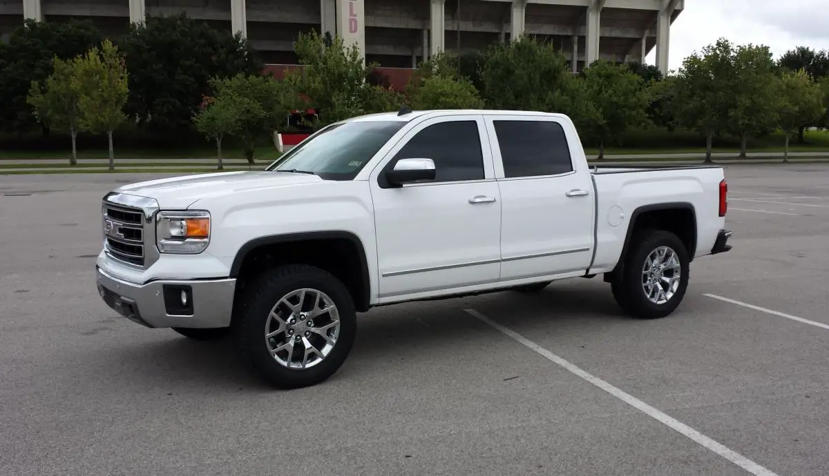 Gallery For &gt; White Gmc Sierra Leveled