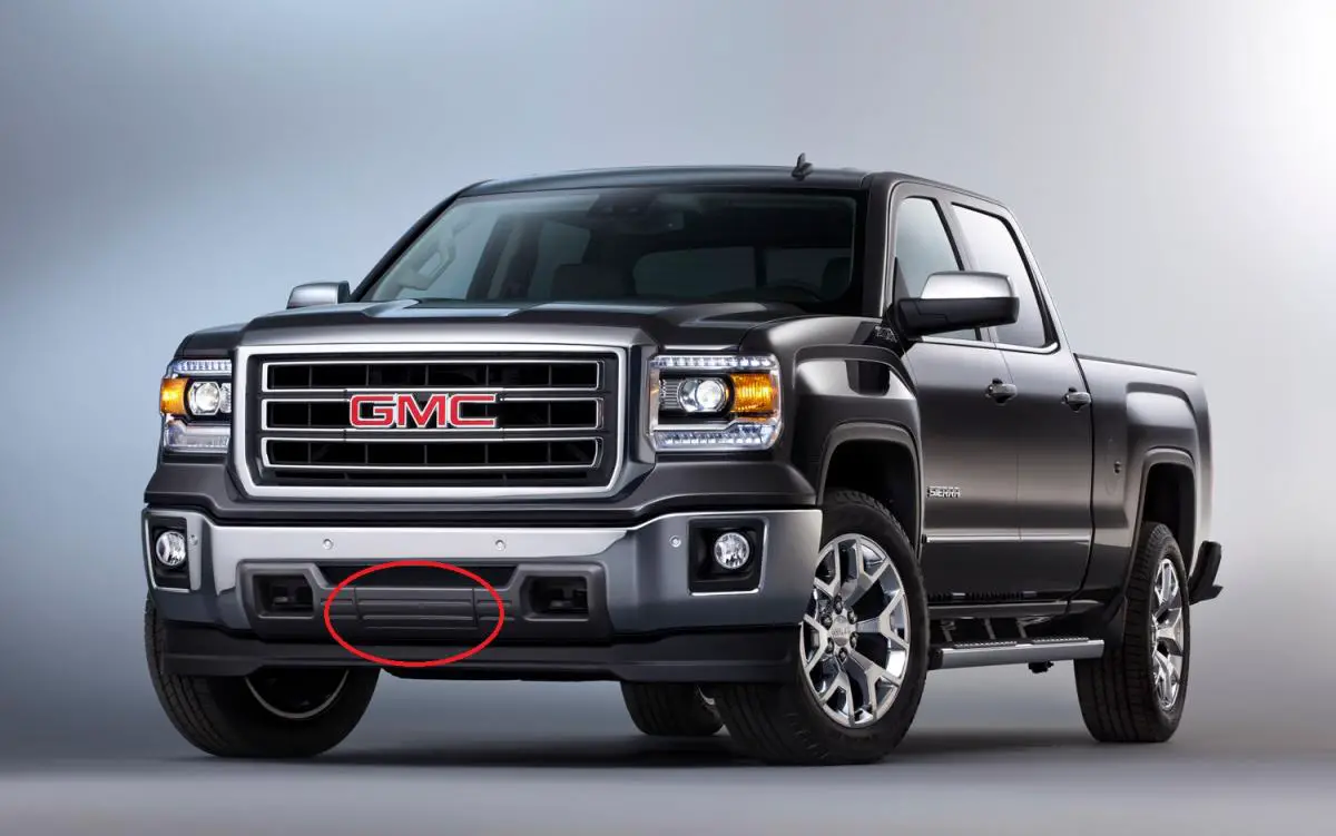 Gmc sierra front license plate bracket #3