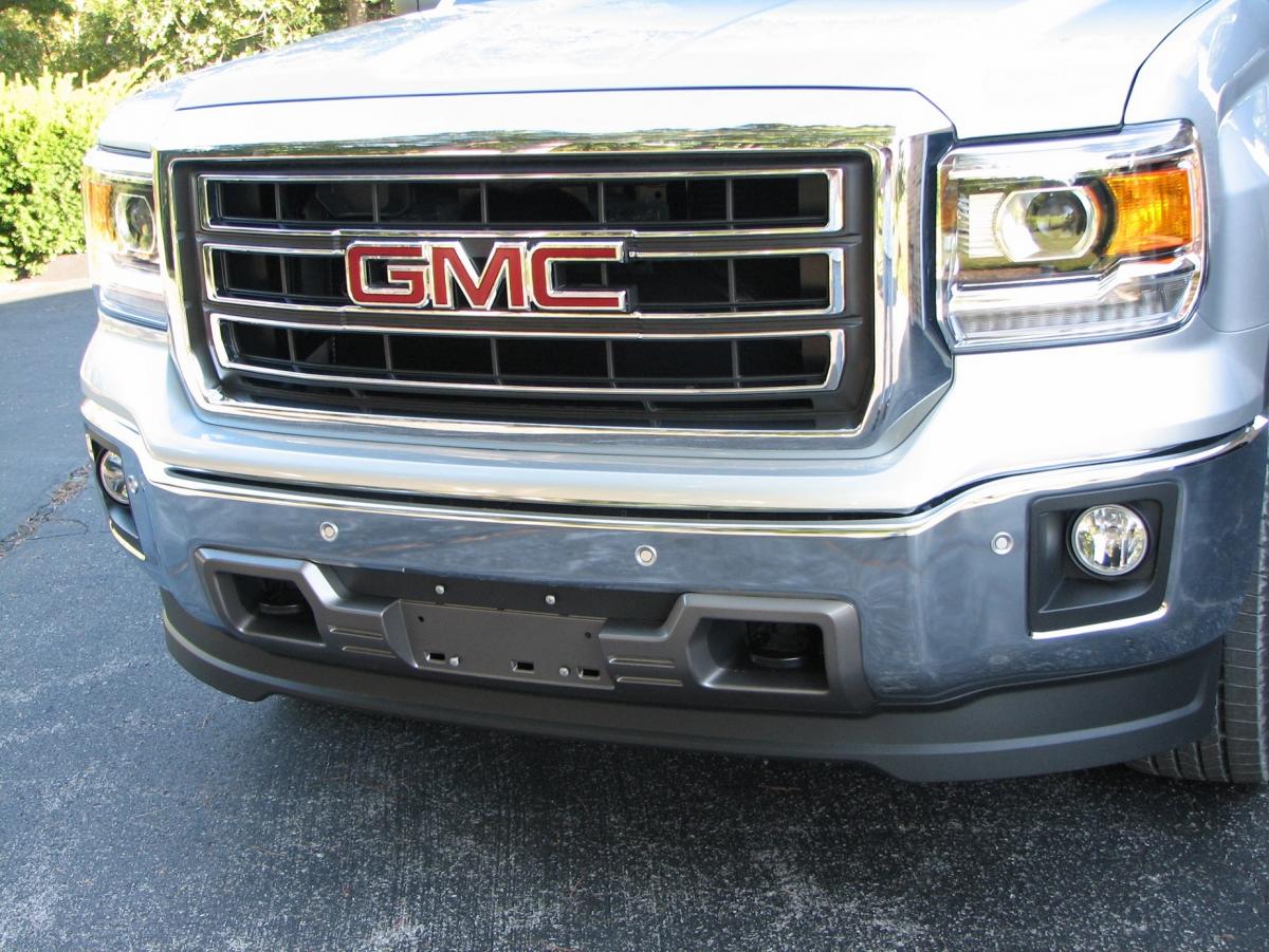 Gmc sierra license plate bracket