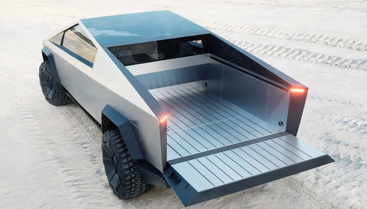 tesla cybertruck bed