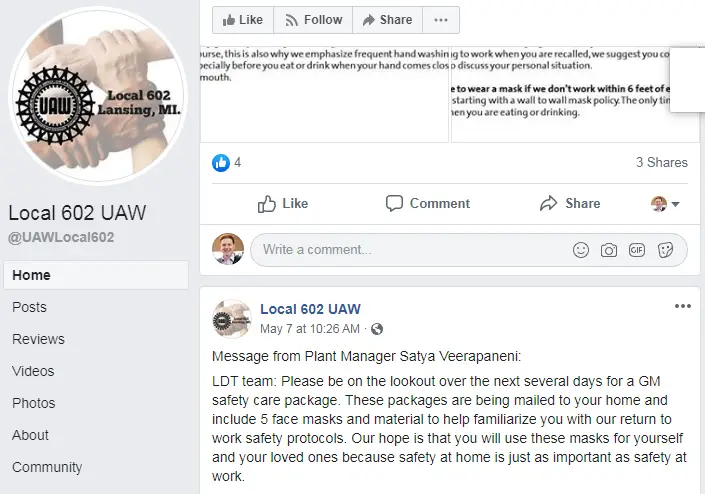 uaw fb safety