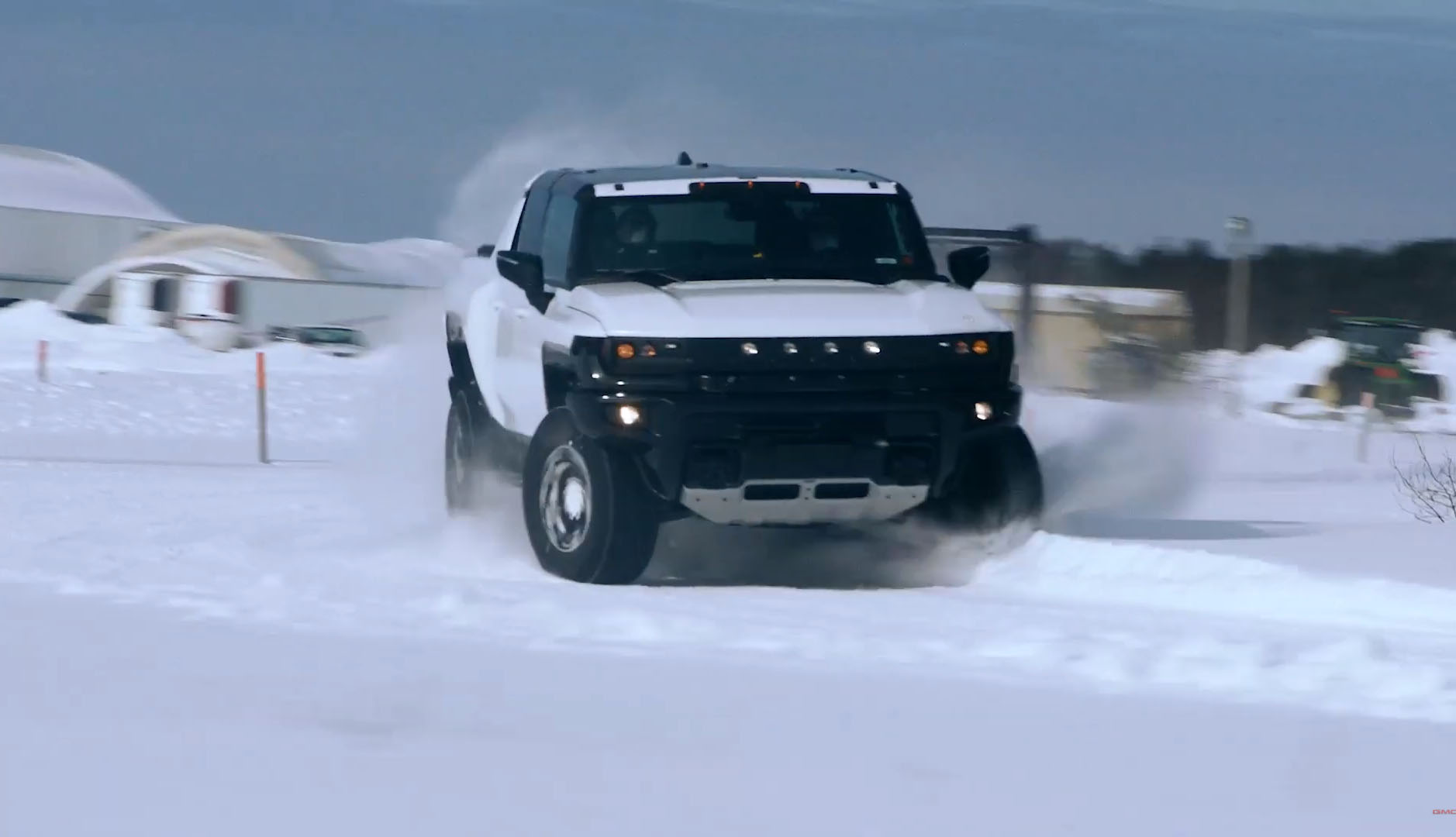 GMC HUMMER EV Truck Continues Winter Calibration Testing