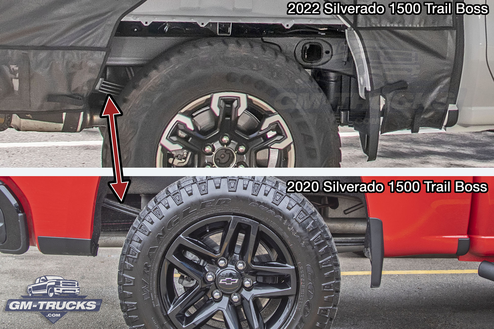 2021 Chevrolet Silverado Trail Boss Rear Suspension Vs 2022 Chevrolet Silverado Trail Boss