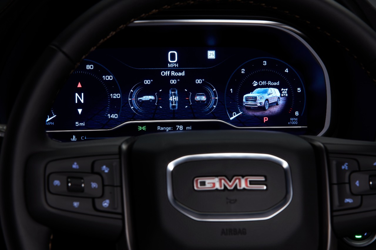 2022 GMC Yukon AT4 with 12-inch Digital Driver Information Center