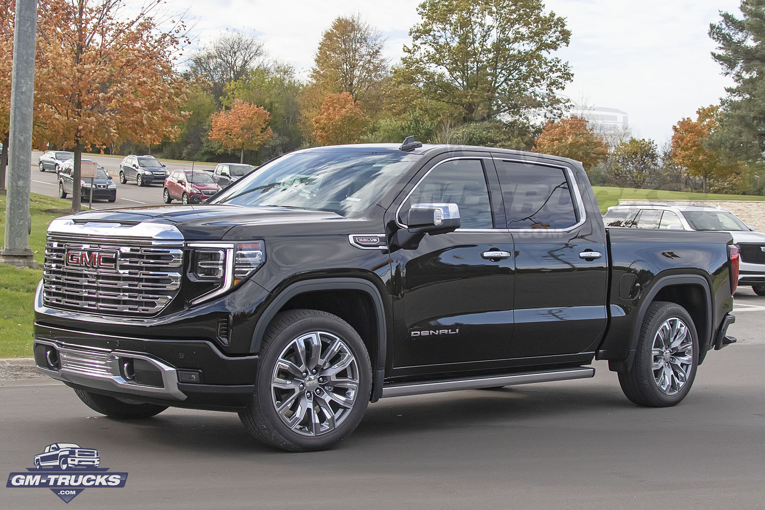 Redesigned 2022 GMC Sierra Photographed On Public Streets 13 2022 GMC Sierra Denali