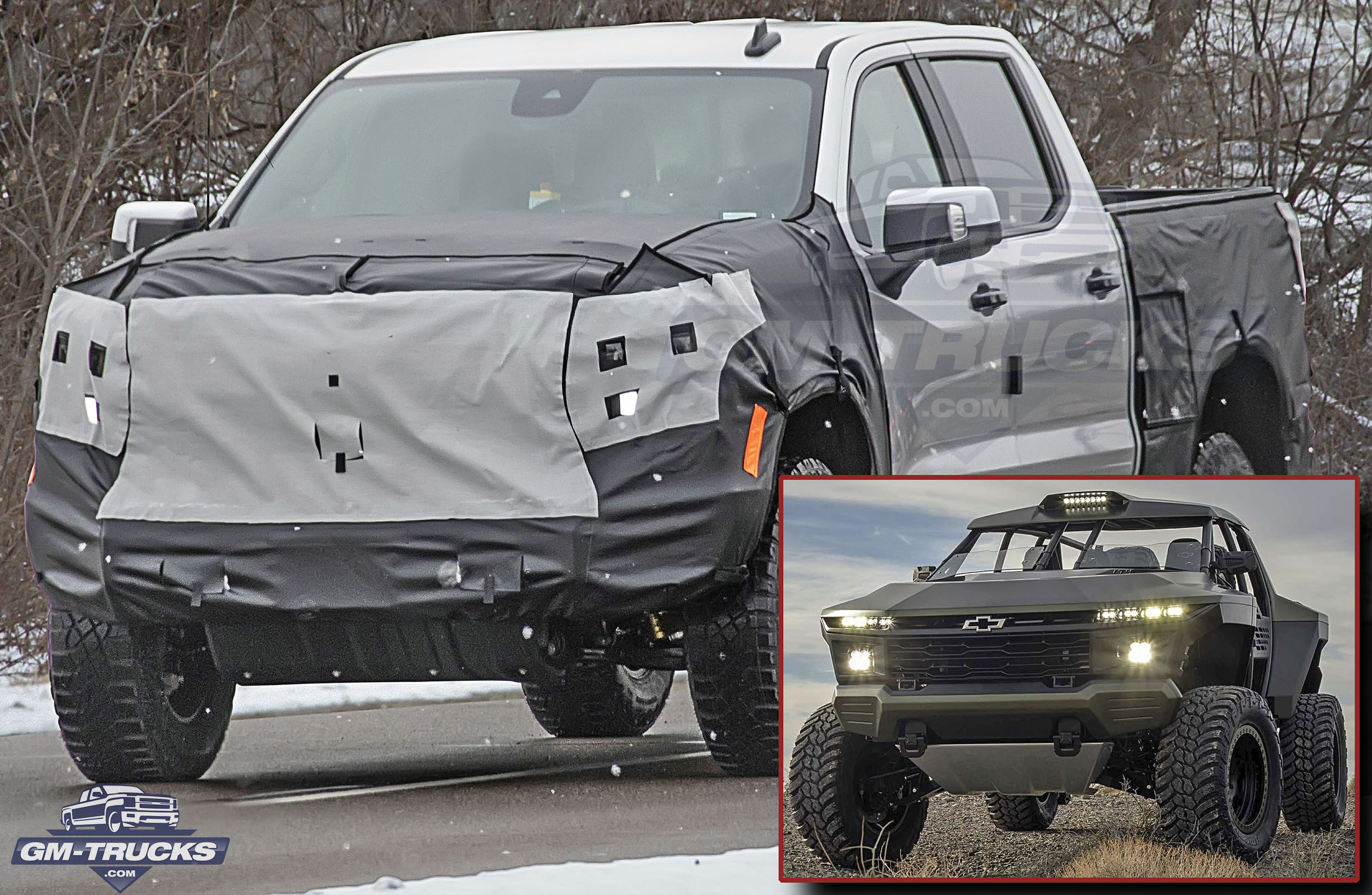Is Chevy Working On Something Crazier Than The Silverado ZR2? 8 New Silverado Prototypes Showing Some “Beastly” Overtones?