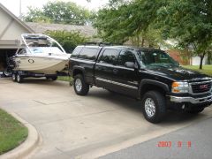My Buddy's 2006 Sierra 2500 and X-Star.