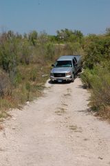 Driving around a Lake in West Texas