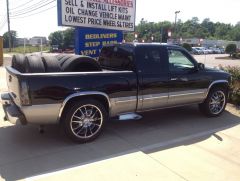 Bed full of tires
