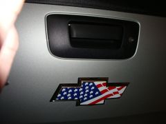 American Flag Rear End Bowtie Decal