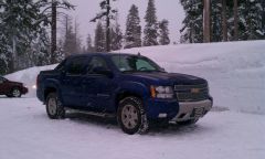 Big Blue in the snow