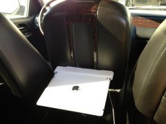 Macally iPad magnetic mount with iPad flipped