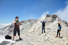 Sweating balls at the summit