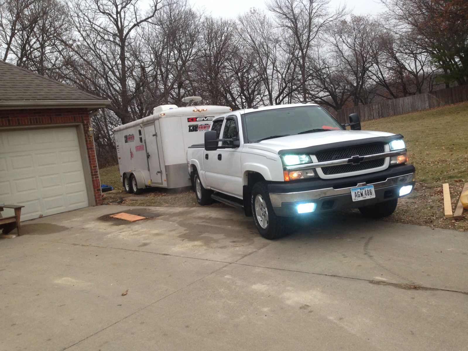 her pulling the mx rig 