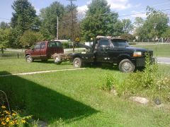 my old 88 ford wrecker with 94 front end