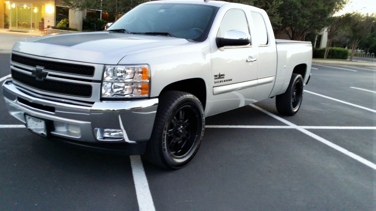 2013 Silver Chevy Silverado Texas Edition