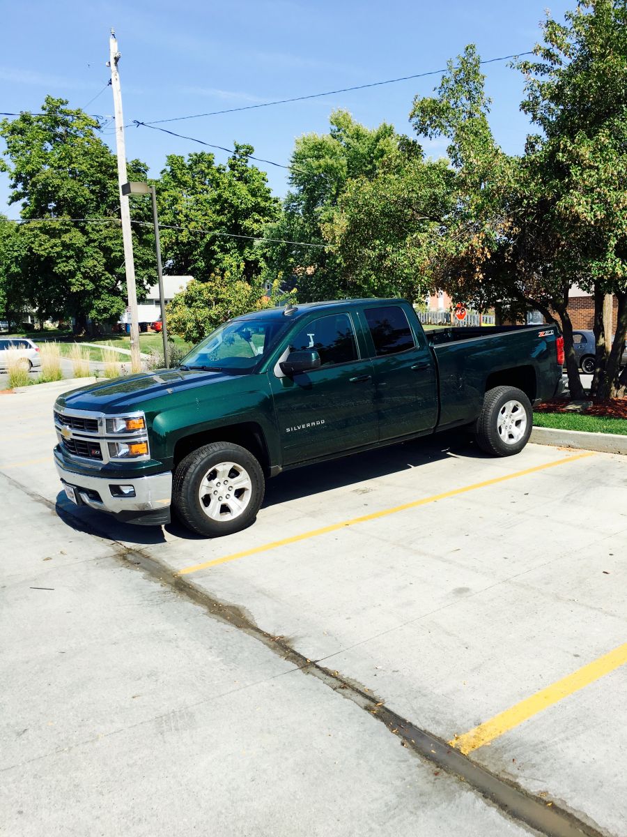 2015 Rainforest Green Metallic Silverado