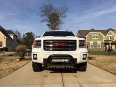 Westin Ultimate Bull Bar and Westin EF Double Row 20" LED light bar