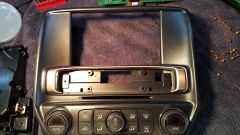Center console trim piece- LCD and radio controls removed