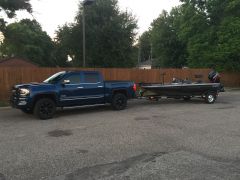 My GMC pulling my Champion