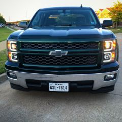 Grille and headlights