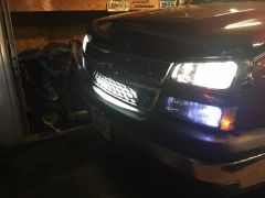 Led light bar installed