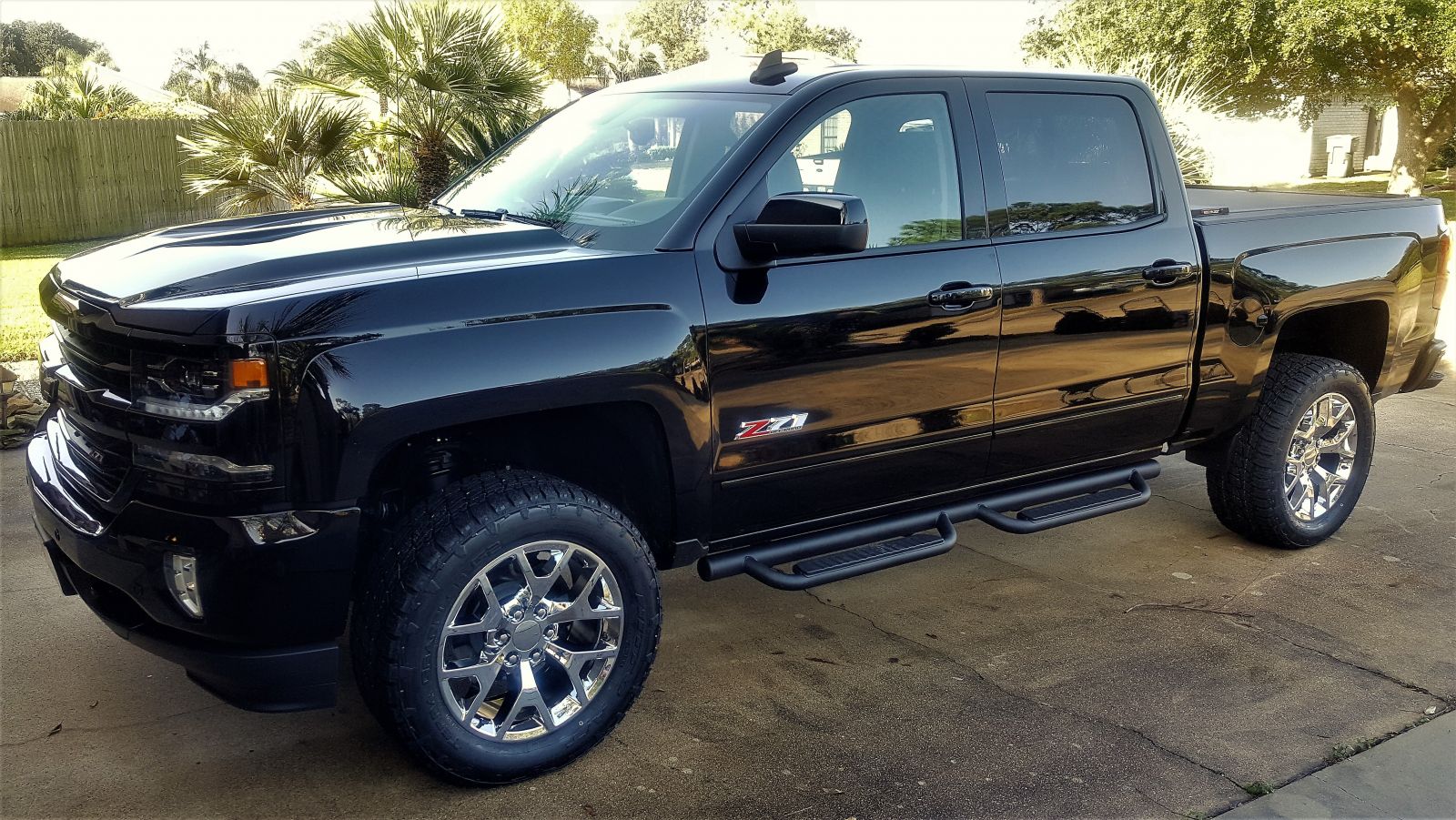 2017 Silverado 1500 Midnight Edition Z71 LTZ Black / Black