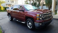 2015 Chevy Silverado crew cab - ruby red