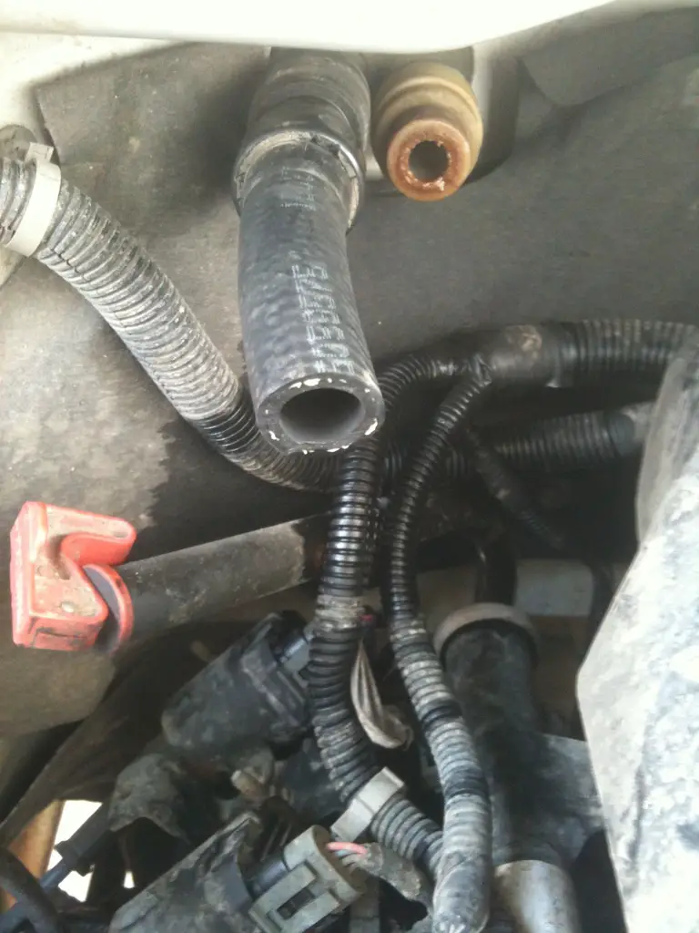 Silverado Heater Hose Removal