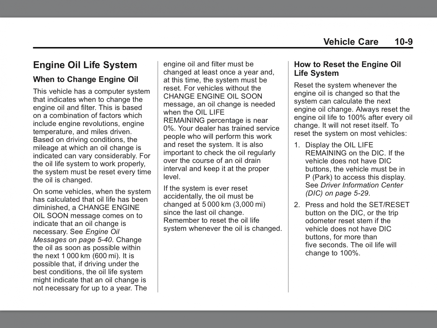 Resetting Oil Life 19992013 Silverado & Sierra 1500