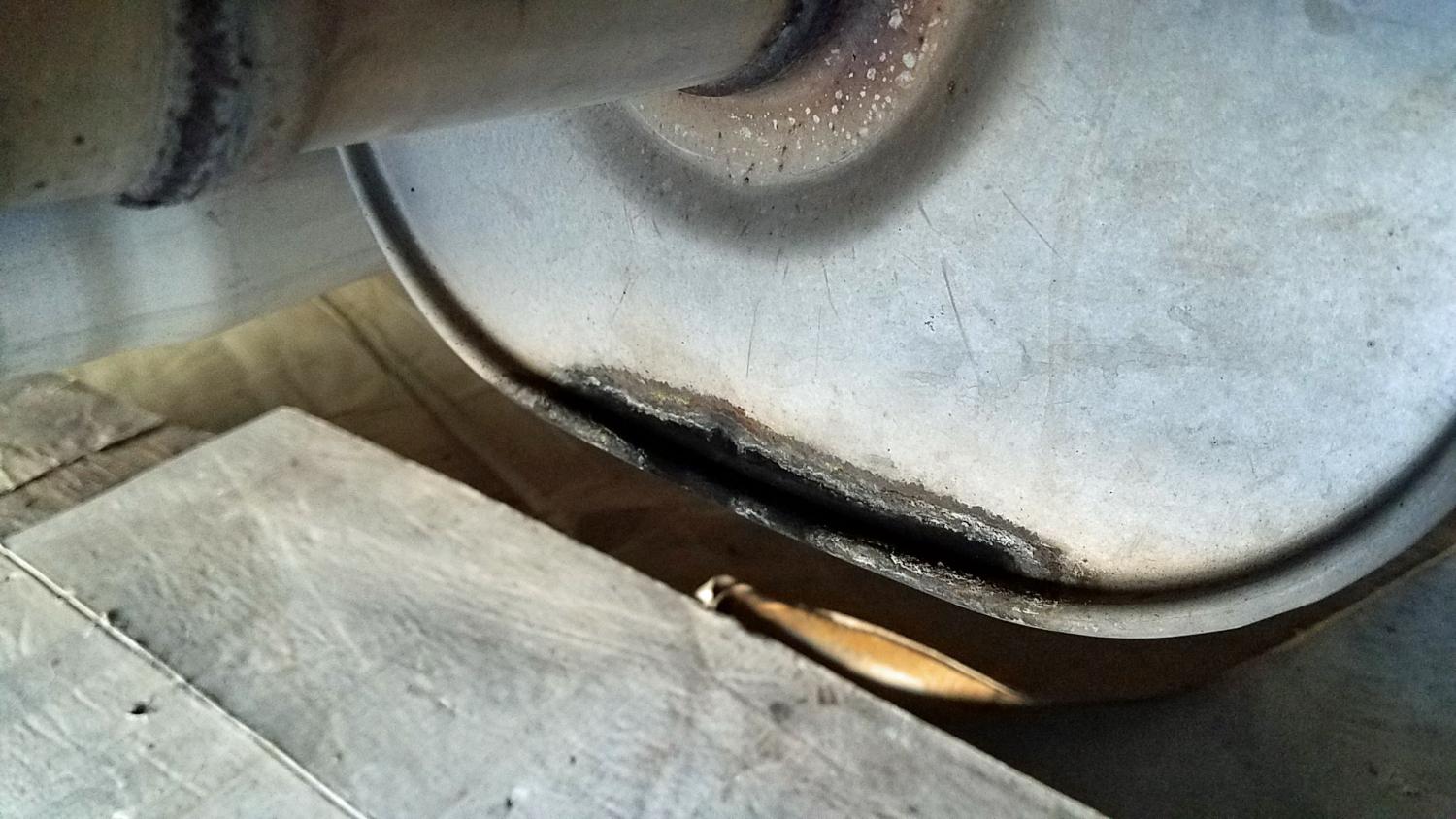 Black Spot on Muffler edge Leak? 2014 2019 Silverado & Sierra