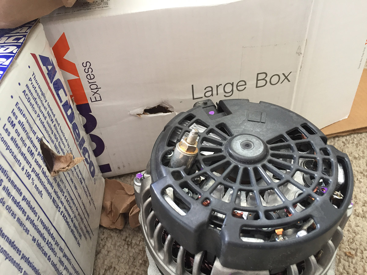 DR44 AC Delco Alternator with bent terminal post Ask the GM