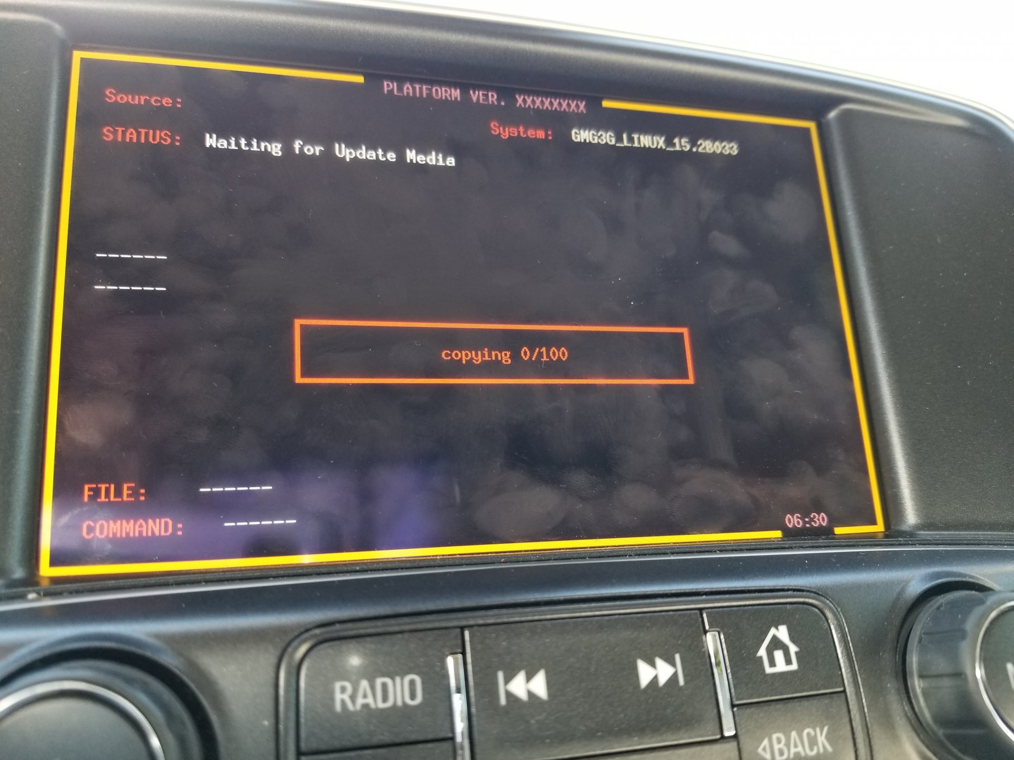 Infotainment screen 20142018 Silverado & Sierra Troubleshooting GM