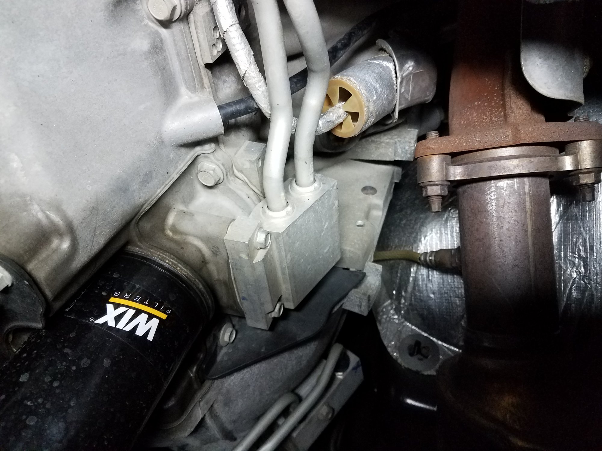 Leak at oil filter housing chevy silverado and gmc sierra 60 off