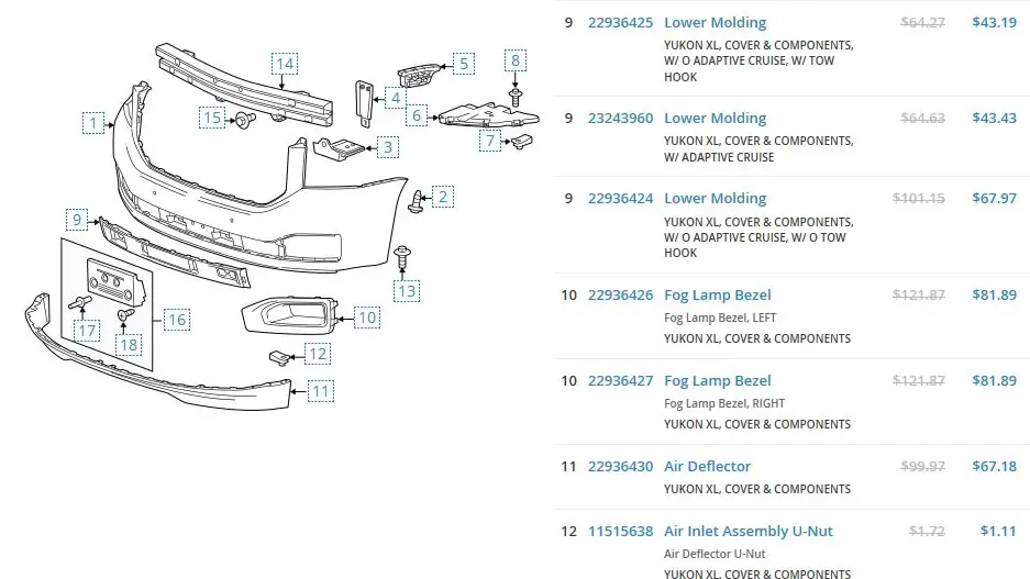 Tow Hooks 2014 2019 Silverado & Sierra