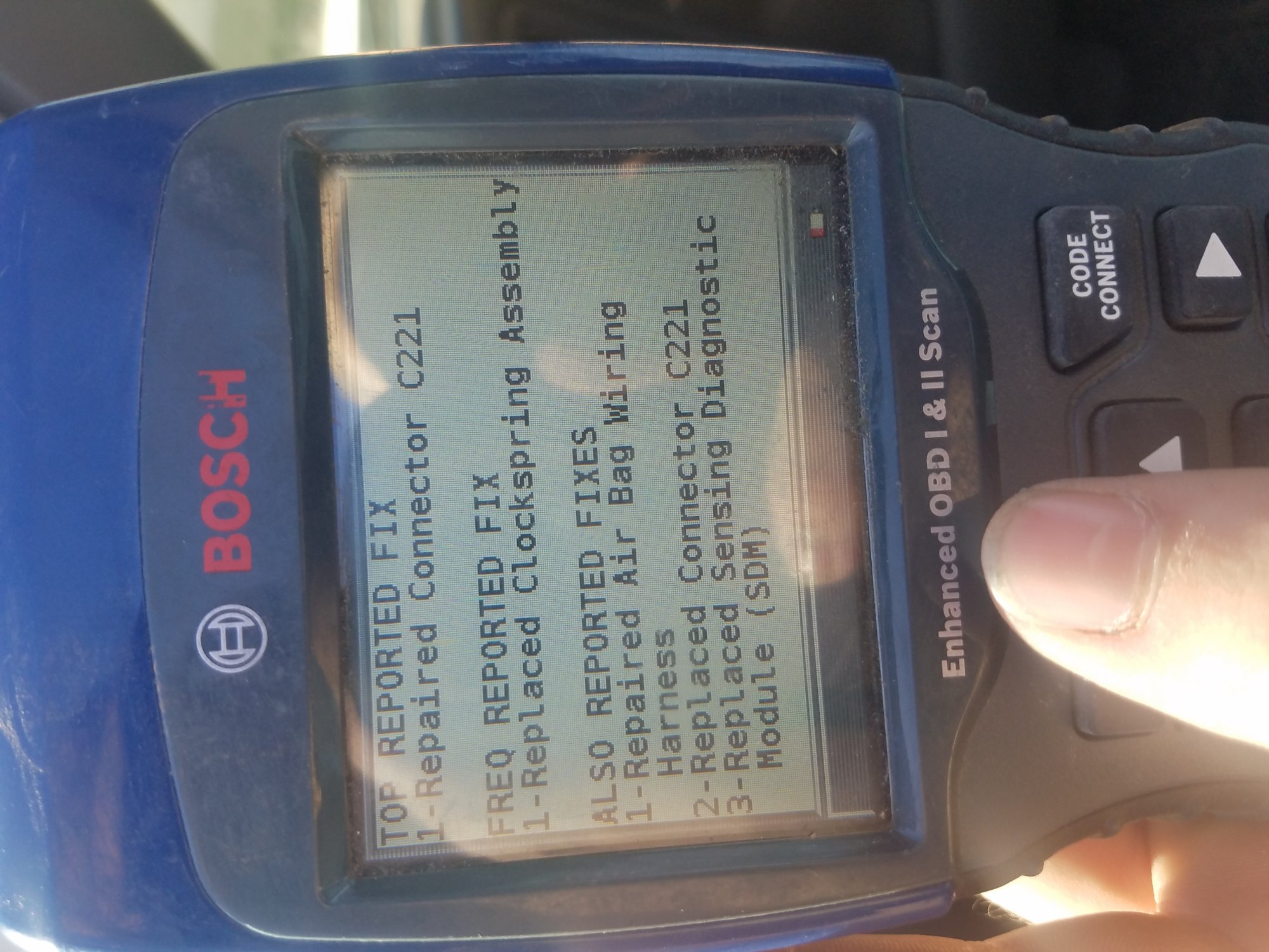 AIR BAG LIGHT 19992013 Silverado & Sierra 1500