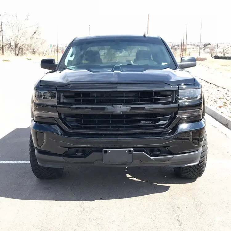 Blacked out Emblems, Fogs, and Chrome Bumper Skid Plate ... Blacked out Emblems, Fogs, and Chrome Bumper Skid Plate ...