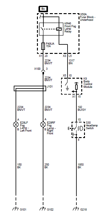 Forward object alarm Wiring Harness/ Fog light harness Details - 2015