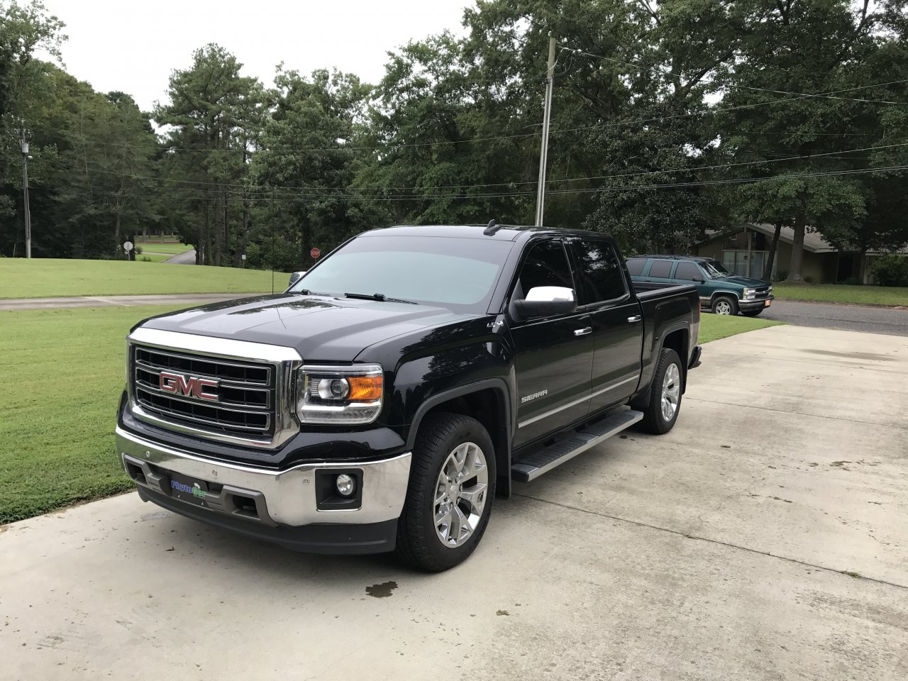 Just sitting in the driveway