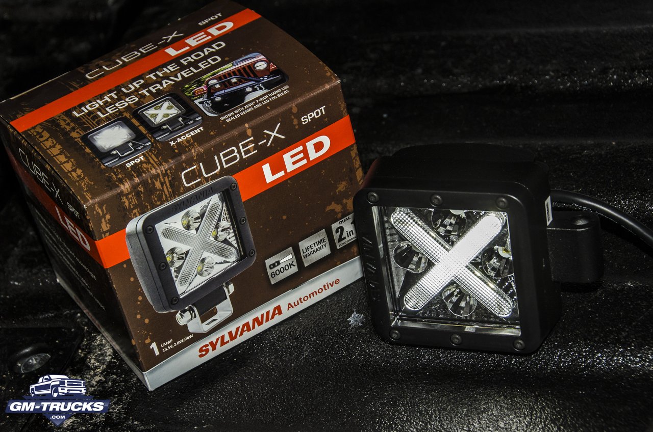 Installed: Sylvania Cube-X & 10-inch Spot Bar LED Lights