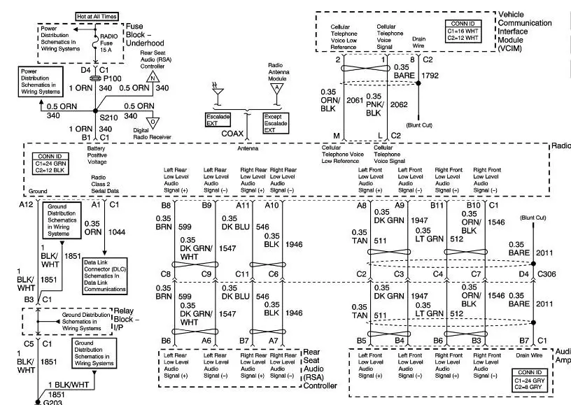 Bose Speaker System Need Wiring Diagram Please 1999 2013 Silverado Sierra 1500 Gm Trucks Com