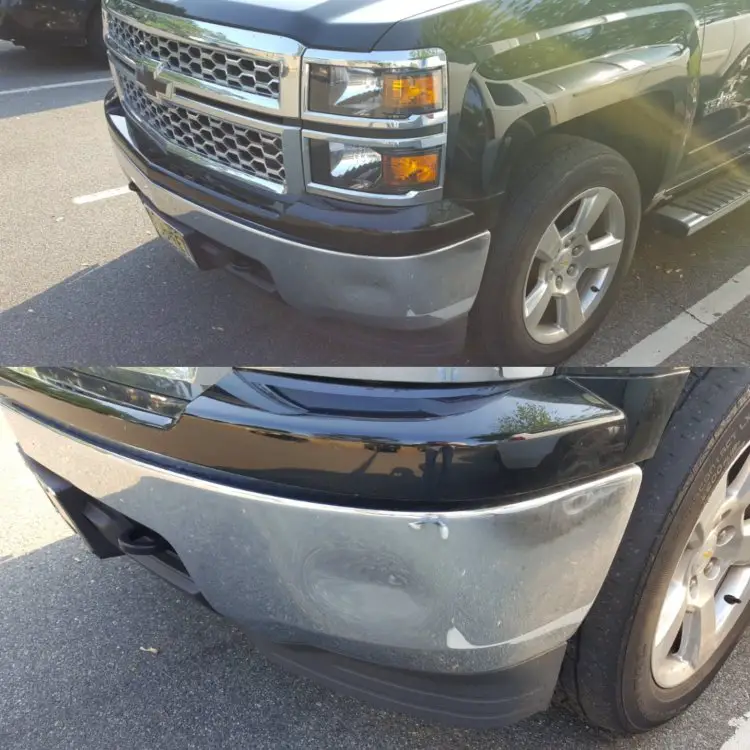 Dented Front Bumper 2014 2019 Silverado & Sierra