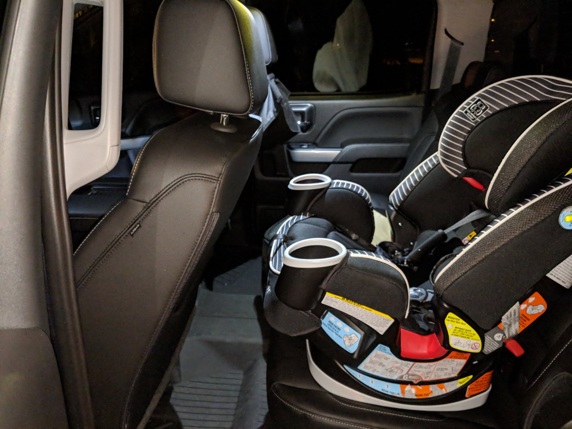Child seats in Sierra CC 2014 2019 Silverado & Sierra