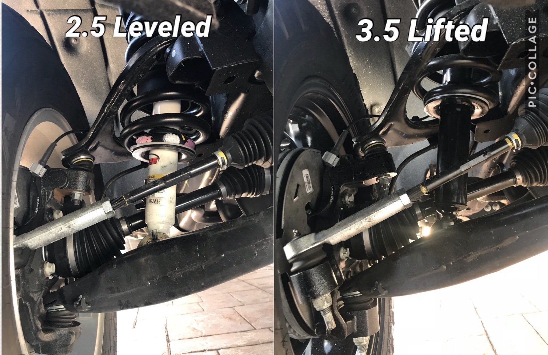 RC 3.5 Knuckle Lift Kit with front shocks 20142018 Silverado