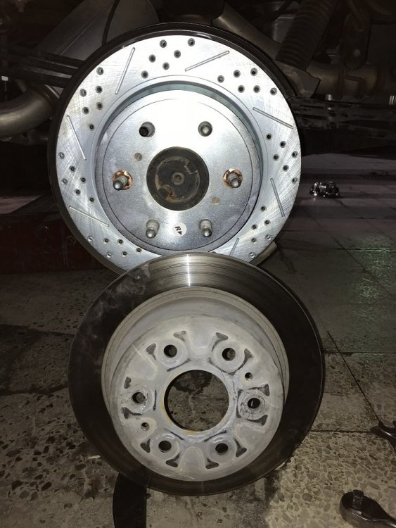 Baer Sport Rear Rotor vs Stock Rear Rotor