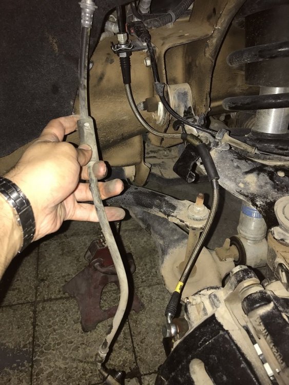 Stock vs StopTech Front Brake Line