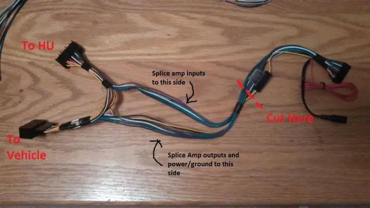 Amp Install, plug and play. no cutting factory harness ... clarion amp wiring diagram 