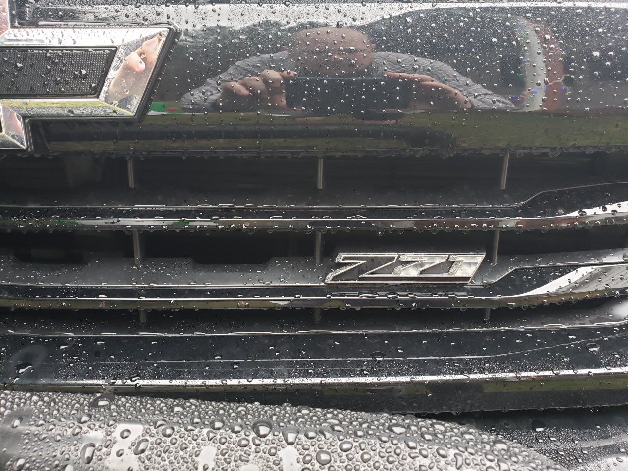 Z71 color match grille badge