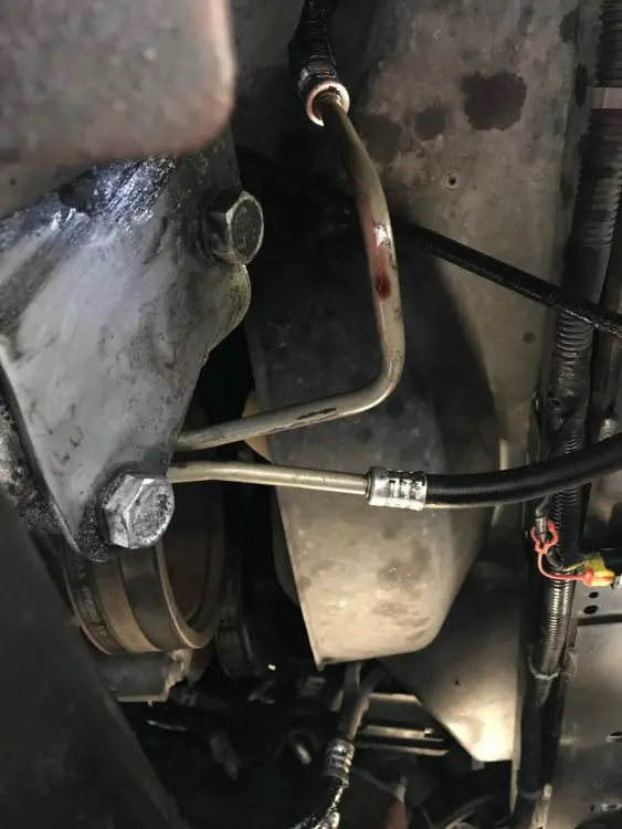 Transmission cooler line leak 20002014 Silverado & Sierra HD GM