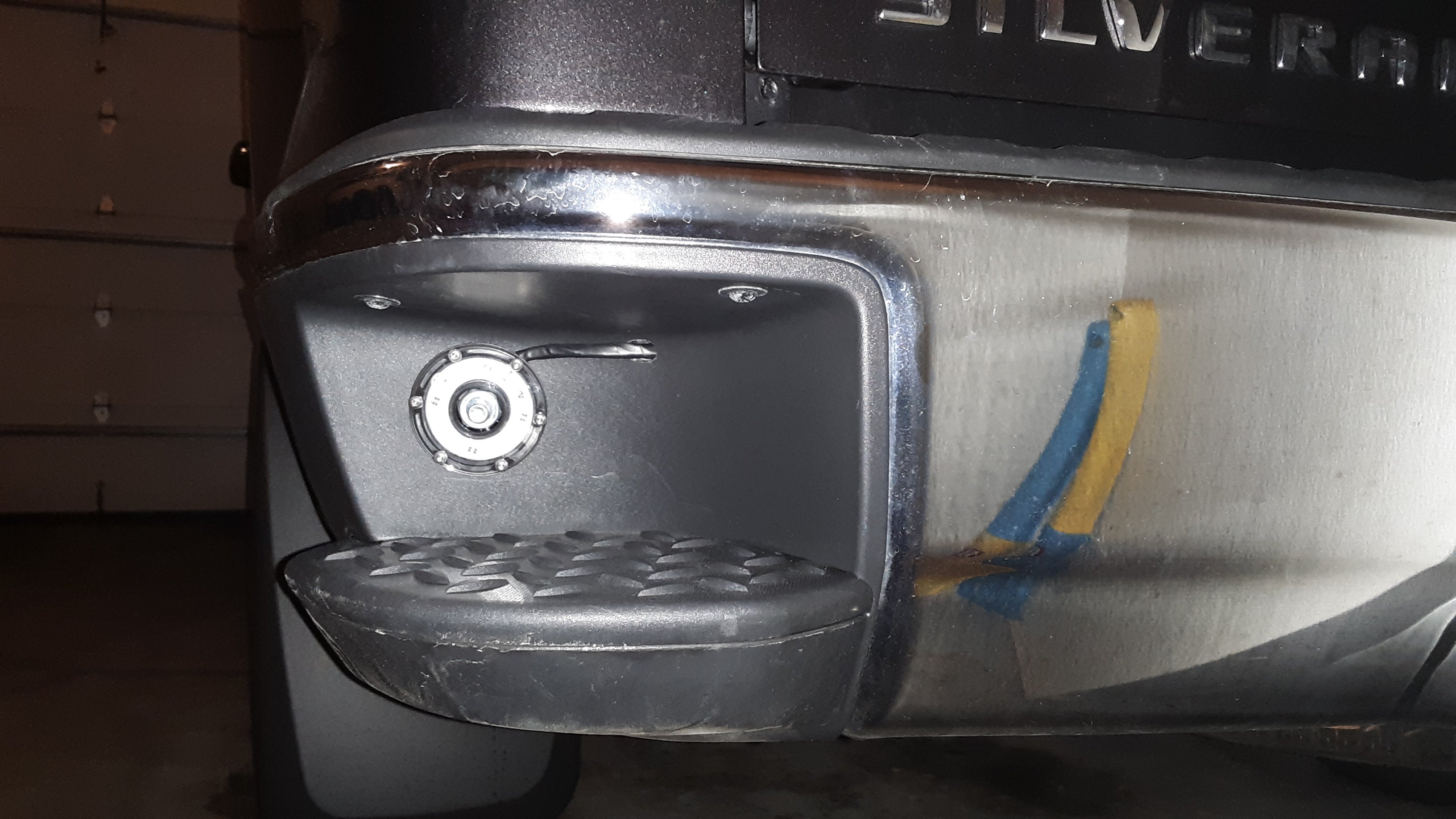 Reverse lights in bumper steps